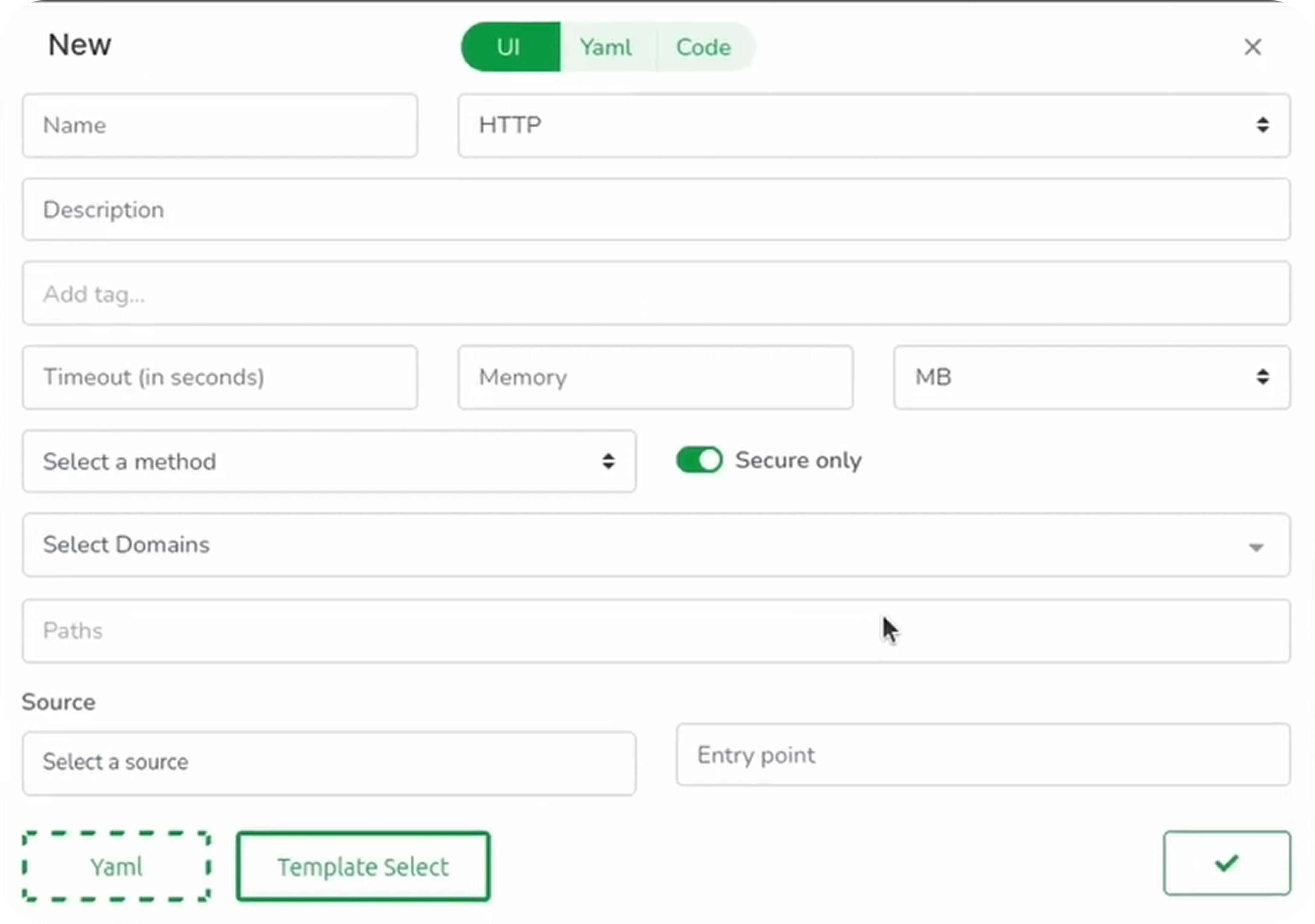 Creating a new function